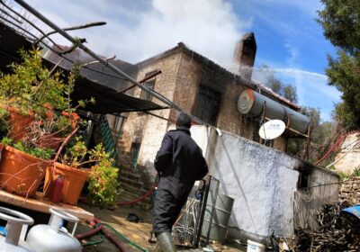 Bodrum’da iki katlı evden yangın çıktı