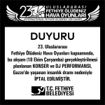 Fethiye konser iptal