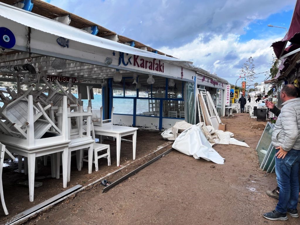 Bodrum’da fırtına