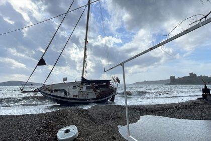 Bodrum'da fırtına