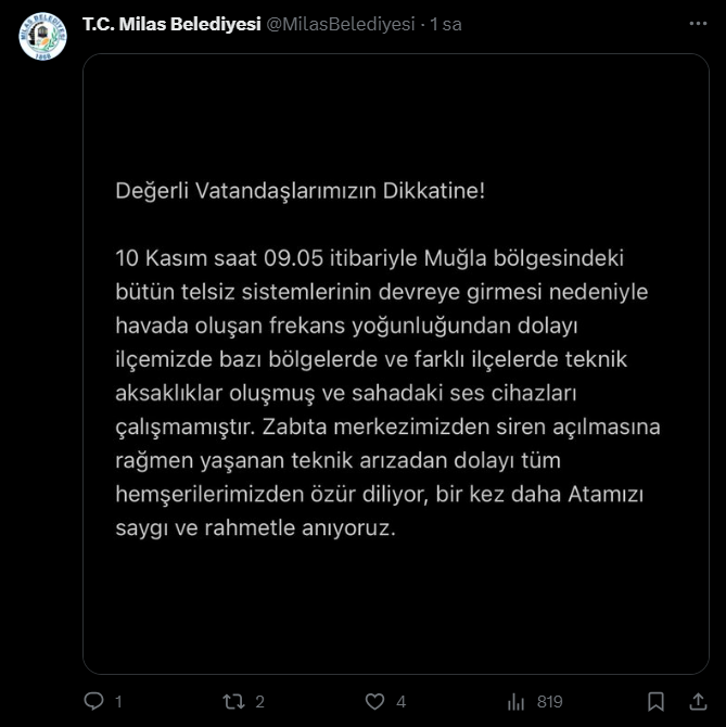 Milas 10 kasım