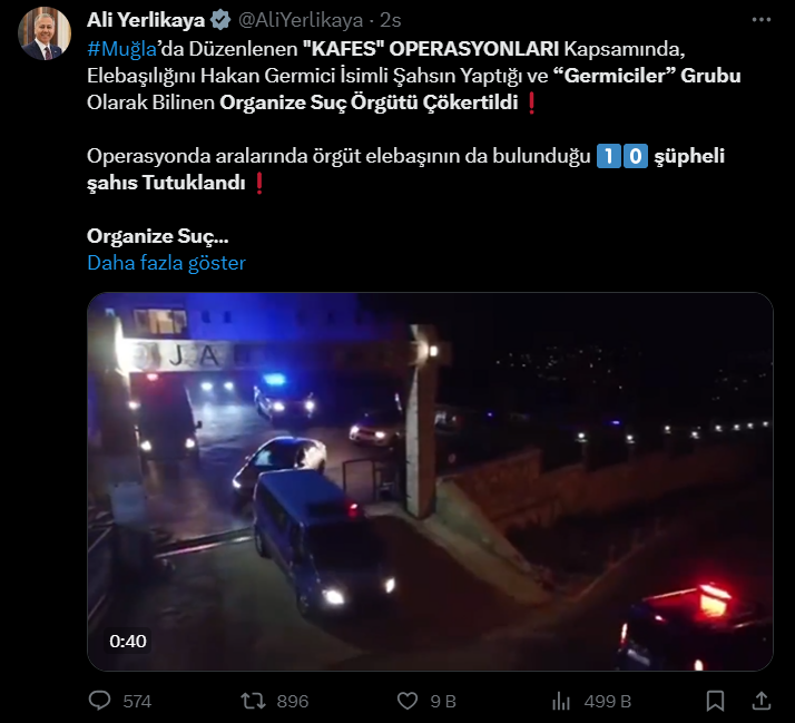Muğla suç örgütü