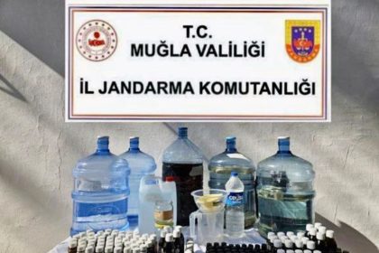 Marmaris’te sahte alkol operasyonu yapıldı