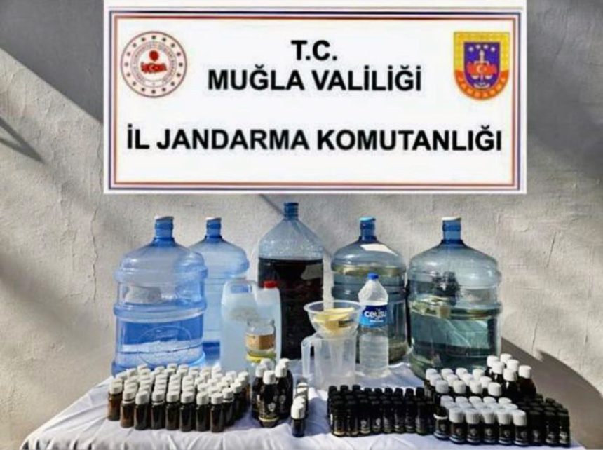 Marmaris’te sahte alkol operasyonu yapıldı