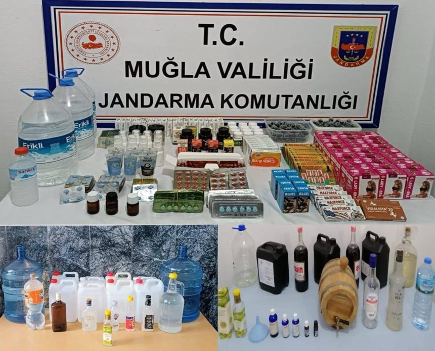 muğla sahte içki alkol operasyonu