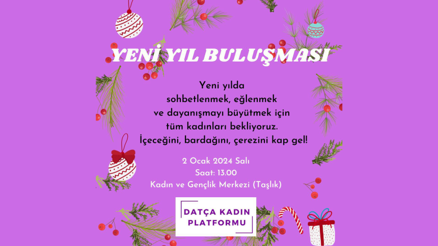Datça Kadın Platformu yılbaşı