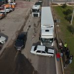 otomobil ile tır çarpıştı
