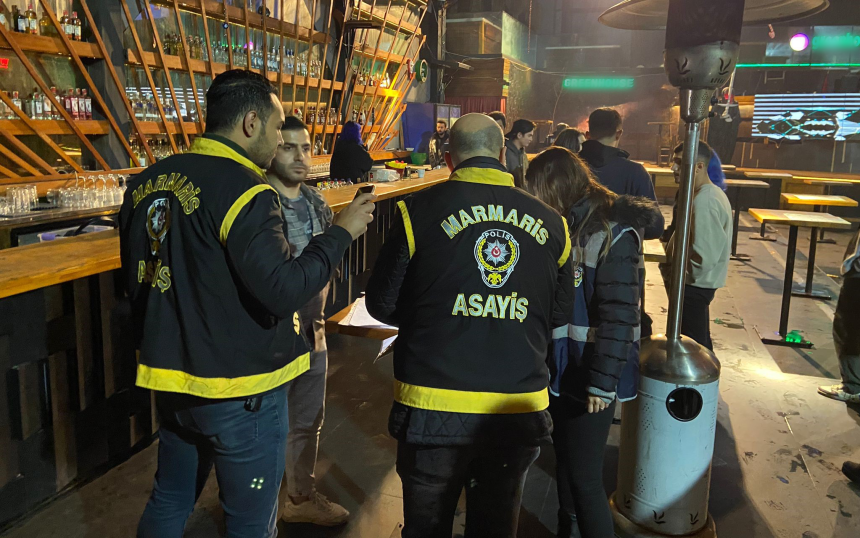 Marmaris'teki eğlence mekanlarında