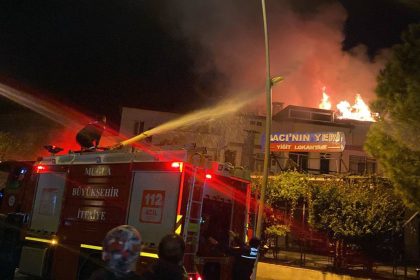 Marmaris'te ev yangını