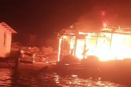 Milas'ta ev yangını