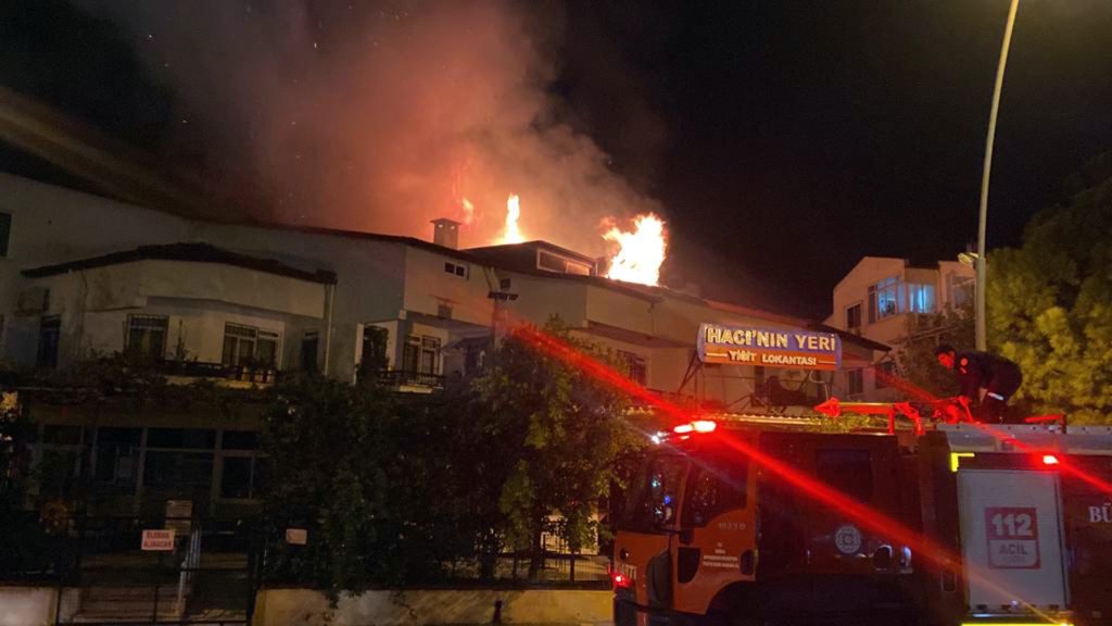 Marmaris'te ev yangını