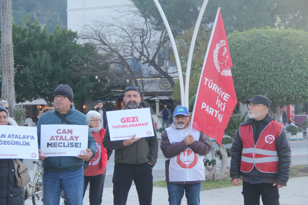 TİP Fethiye Can atalay protesto basın açıklaması
