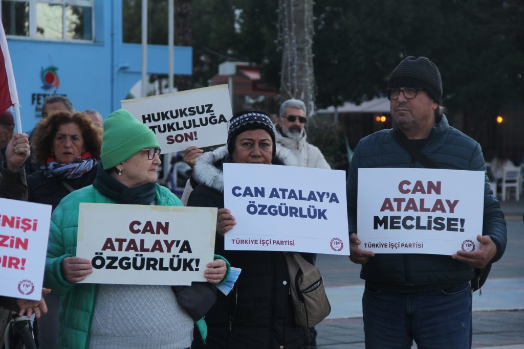 TİP Fethiye Can atalay protesto basın açıklaması