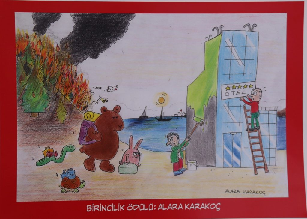 Eko-Kırım Kıskacında Marmaris karikatür yarışması ekokırım