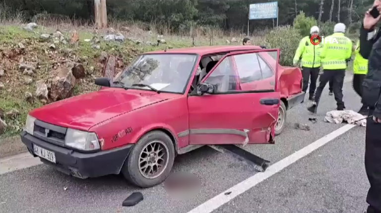 menteşe'de trafik kazası, menteşe kaza, menteşe trafik kazasında