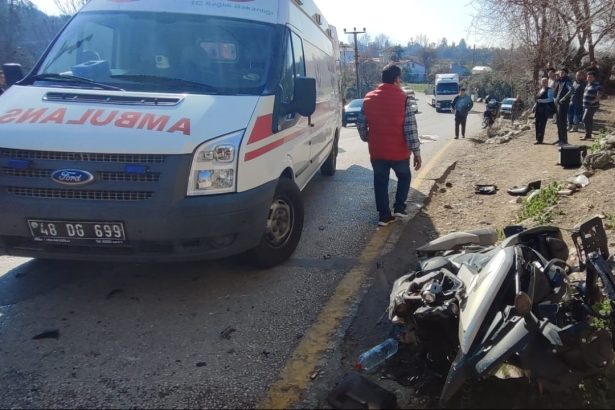Seydikemer motosiklet kazası Seydikemer kaza Seydikemer trafik kazası girmeler trafik kazası İsmail Çalhan