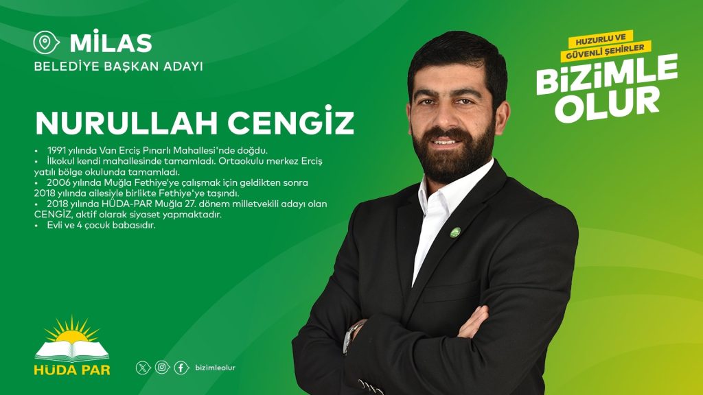 HÜDAPAR Milas Belediye Başkan Adayı Nurullah Cengiz