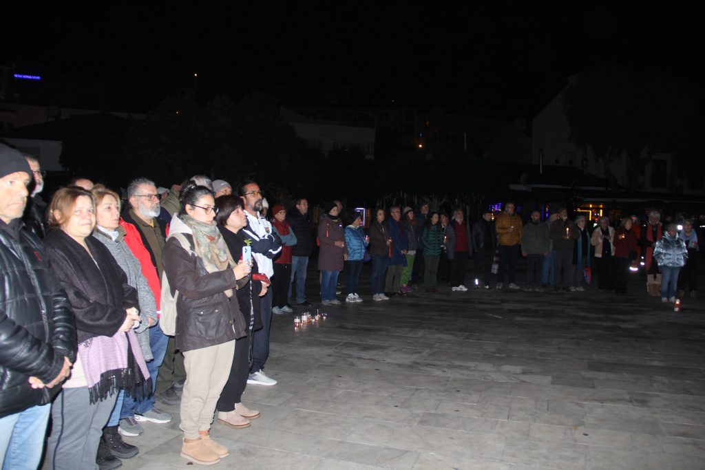 Datça deprem 6 şubat deprem anma Datça Demokrasi Platformu