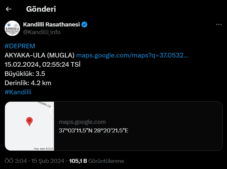art arda depremler, Ula art arda depremler, Ula’da art arda deprem