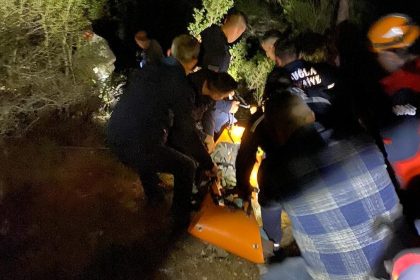Menteşe'de kayalıklardan düşen, Menteşe kayalıklardan düşerek yaralanan