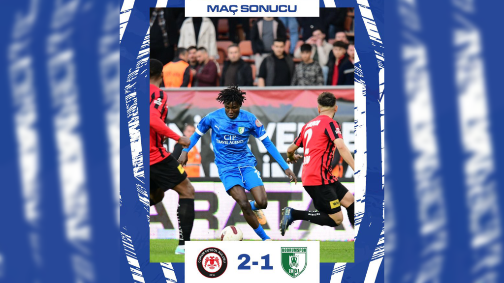 Çorum FK Bodrum FK maç sonucu,