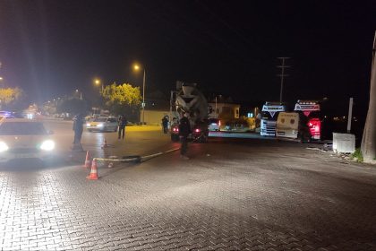Fethiye’de trafik kazası fethiye kaza çatalarık kaza beton mikseri çatalarık köprüsü