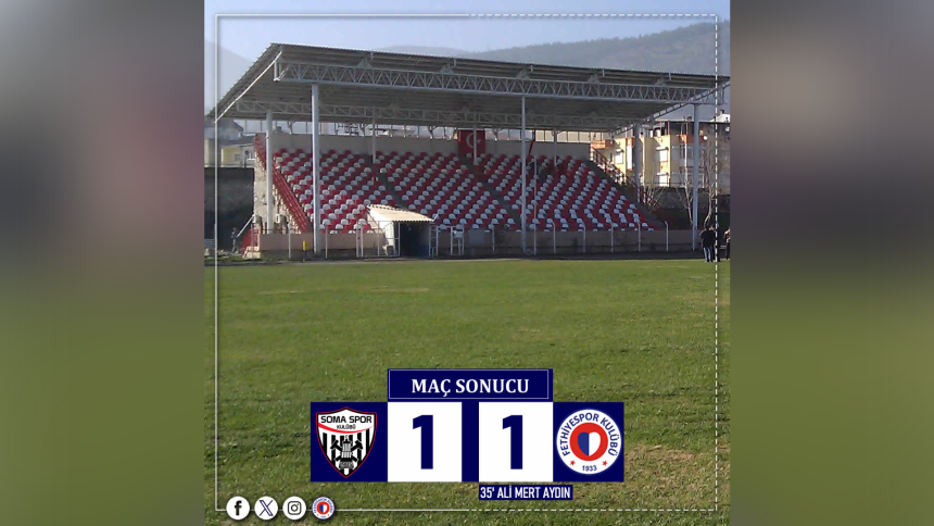 Fethiyespor - Somaspor maç sonucu: 1-1