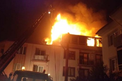 Fethiye'de evin çatı katında, fethiye çatı katında yangın