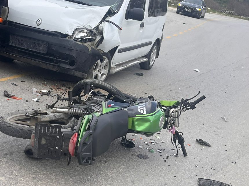 milas kaza, Milas otomobil ile motosikletin çarpıştığı, trafik kazasında