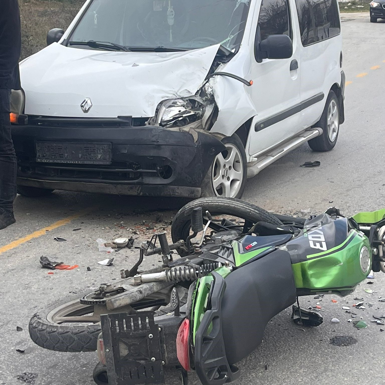 milas kaza, Milas otomobil ile motosikletin çarpıştığı, trafik kazasında