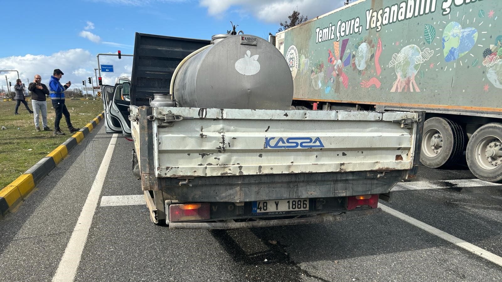 Menteşe’de zincirleme trafik kazasında, menteşe zincirleme trafik kazasında, Menteşe'de zincirleme trafik kazası