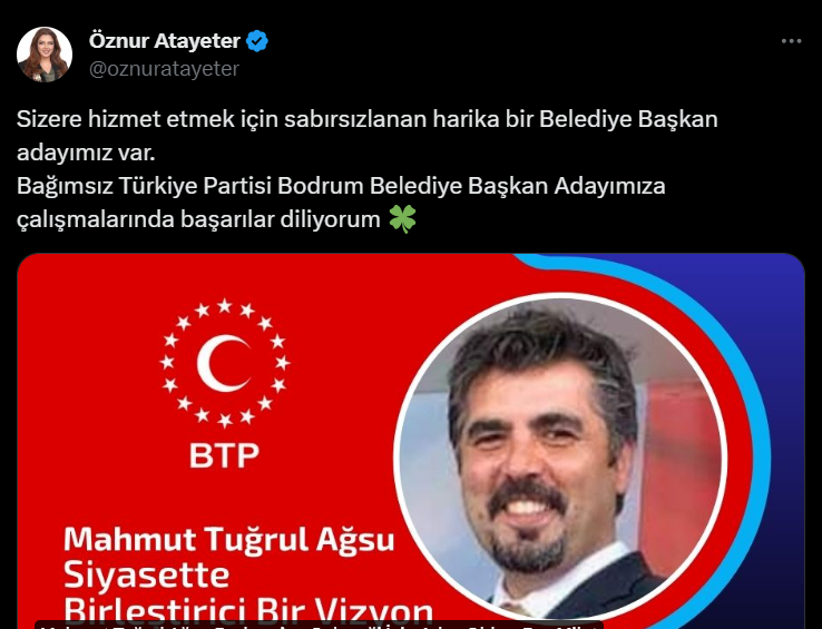 Bağımsız Türkiye Partisi Bodrum, Mahmut Tuğrul Ağsu