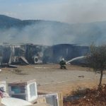 Bodrum'da konteynerlerde yangın, Bodrum konteynerlerde çıkan yangın