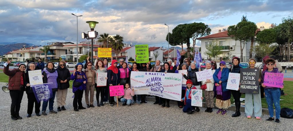 Fethiye'de TİP’li kadınlar, Türkiye İşçi Partisi’nden kadınlar, 8 Mart Dünya Kadınlar Günü'nde