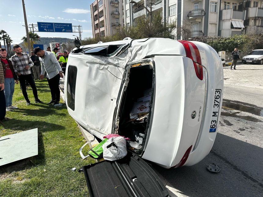 Milas trafik kazası Milas kaza halilbey bulvarı kaza