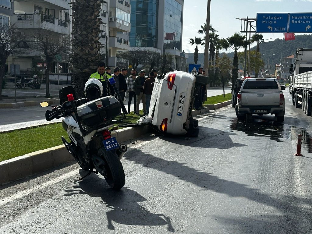 Milas trafik kazası Milas kaza halilbey bulvarı kaza