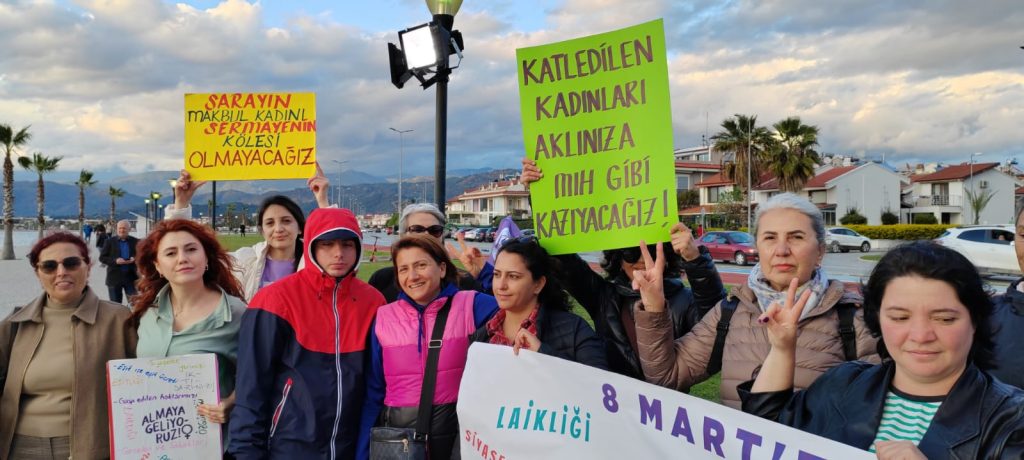 Fethiye'de TİP’li kadınlar, Türkiye İşçi Partisi’nden kadınlar, 8 Mart Dünya Kadınlar Günü'nde