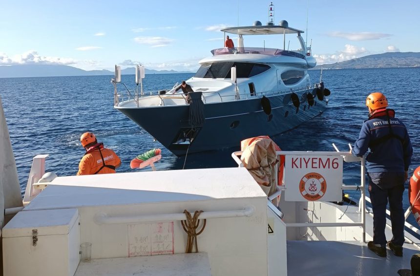 Bodrum açıklarında arıza yapan, Bodrum makinası arızalanan tekne
