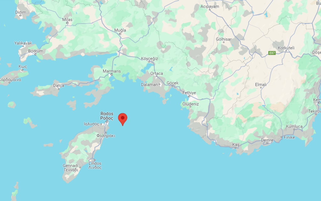 Marmaris açıklarında 4.6 büyüklüğünde, Kandilli Rasathanesi’nin verilerine göre, Kandilli Rasathanesi