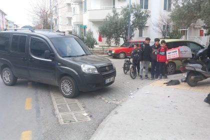 Menteşe'de kamyonetle motosiklet çarpıştı, Menteşe kamyonetle motosikletin çarpıştığı