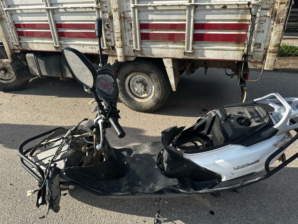 Milas'taki kazada, Milas otomobil ile motosikletin çarpıştığı