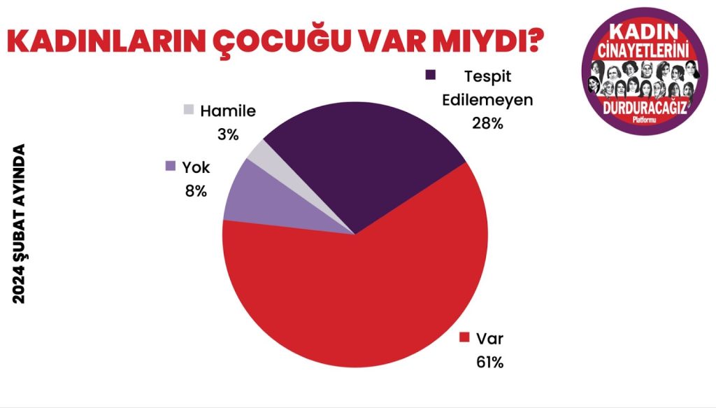 KCDP’nin “Şubat 2024”, Erkekler tarafından şubat ayında, 36 kadın erkekler tarafından öldürüldü,