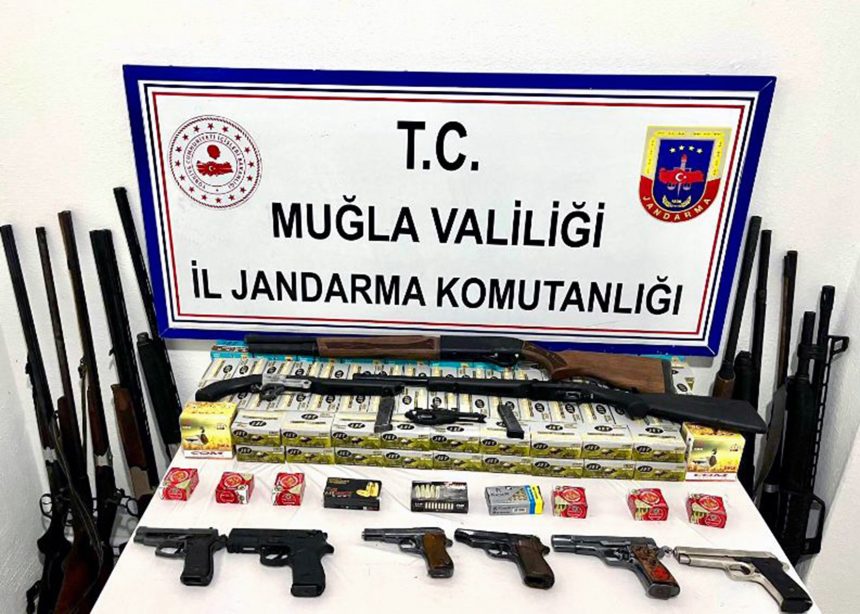 Köyceğiz'de ruhsatsız silah operasyonu, ruhsatsız silah operasyonunda