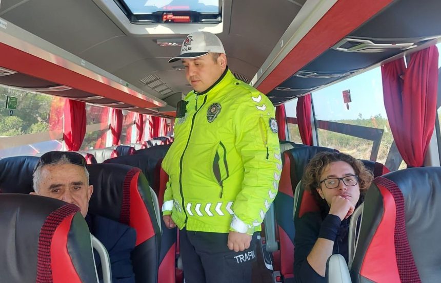 Marmaris'te yolcu otobüsleri denetlendi