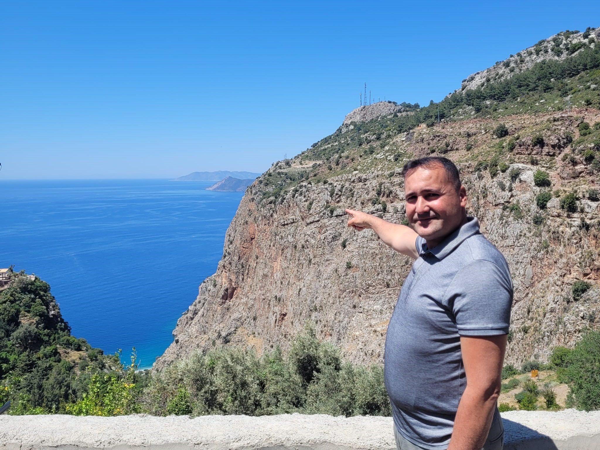 Faralya Mahalle Muhtarı Kelebekler Vadisi’ne seyir terası