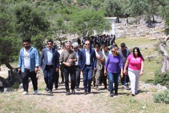 Köyceğiz Turizm Haftası Kaunos Antik Kenti ziyaret Köyceğiz Kaymakamı Mustafa Maslak Köyceğiz ortaokulu