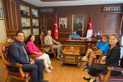 Fethiye Kaymakamı İsmail Hakkı Ertaş 23 Nisan öğrenciler