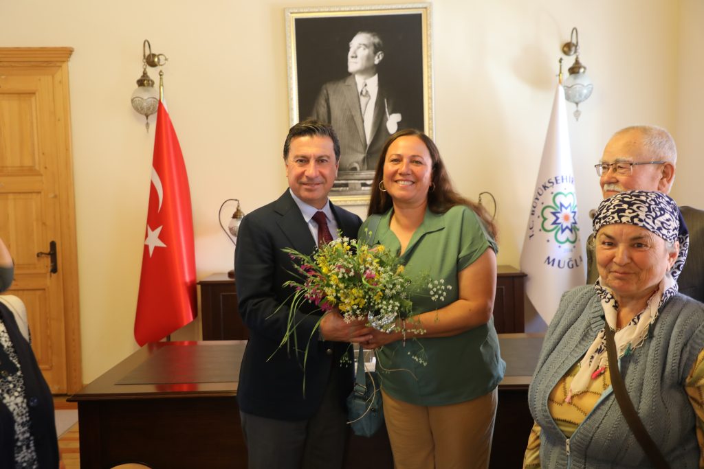 İkizköylüler Ahmet Aras ziyaret Akbelen köylüleri