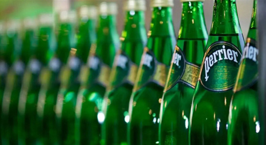 Perrier maden suyunda,