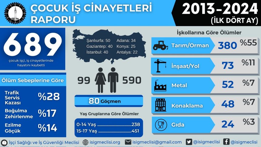 İSİG Meclis Çocuk iş cinayetleri Çocuk İş Cinayetleri Raporu